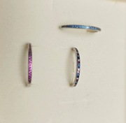 Trzy srebrne pierścionki, obrączki r.20