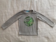 Szara bawełniana bluzka Avenue Kids 110 - 116 dinozaur jak nowa