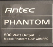 Zasilacz Komputerowy ATX 500 Wat : ANTEC PHANTOM 500P 500 Watt