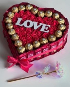 Ekskluzywny bukiet walentynki urodziny prezent