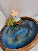 Ozdobna taca malowana żywica