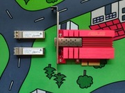 Karta sieciowa 10 Gbit Asus XG-C100F | Z dwoma wkładkami sfp+