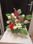 Wazon/ wiązanka/ stroik na cmentarz,  wiosenny obciążony 