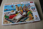 puzzle 1000 (1011) TREFL hidden shapes koty na plaży koci relaks 