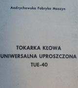 Tokarka TUE 40 DTR 