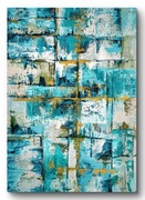 Obraz akrylowy - Abstrakcja - 70 x 50 cm- ręcznie malowany