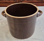 Garnek kamionkowy, Bochnia, średnica 25,5 cm, wysokość 22 cm