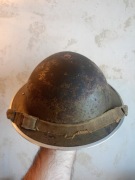 Hełm angielski MKII talerz wczesny 1938 62cm militaria antyk kolekcja 