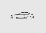 BMW 1M Coupe E38 Obrys na ścianę 60x18cm Druk 3D, model dla Fana na prezent