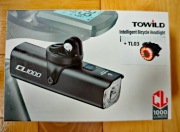 Zestaw lampek rowerowych Towild przednia CL1000 lm + tylna TL03 do roweru