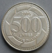 Liban 500 livres 2006 - stan 1/2
