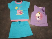 Komplet spódnica + koszulka rozmiar 98