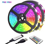 Taśma LED USB 5 m z pilotem nowa