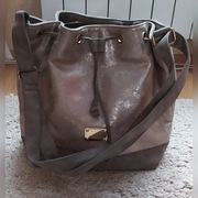 Torebka worek listonoszka połyskująca bardzo ładna