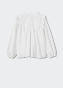 nowa z metką biała piękna Bluzka plumeti z falbankami MANGO 13-14 164