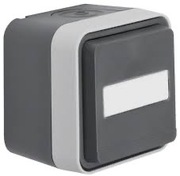 Berker W.1 Gniazdo kompletne natynkowe IP55 szary 6768813515