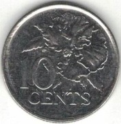 Trynidad i Tobago 10 cents centów 2012 - 16,2 mm - nr 2