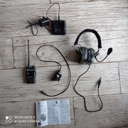 zestaw asg słuchawki aktywne earmore m32 + ptt + baofeng uv-5r