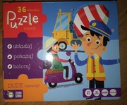 Zielona Sowa puzzle Pojazdu 36el. dwustronne