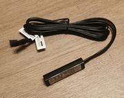 Włącznik sensor zbliżeniowy 3w1 do szafy szuflad czujnik dzrwiowy czarny