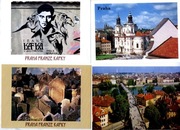 Pocztówki z Pragi    Czechy  8szt