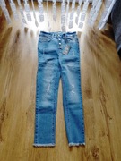 Cool club spodnie dżinsy rurki niebieski r. 140cm nowe