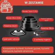 Nowy zestaw garnków i patelnii TEFAL Ingenio Easy Cook & Clean (10 el)
