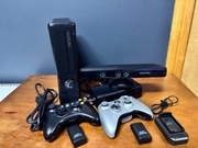 Zestaw Xbox 360 Slim RGH + Kinect + 2 Pady + Akumulatory | Gotowy do gry