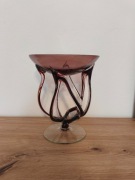 Paterka Meduza szkło śliwkowe z maziajem