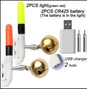 2 szt. Sygnalizator brań, lampka LED i dzwonek.