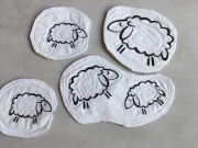 podkładki pod kubek czy miseczkę, z bawełny oeko-tex