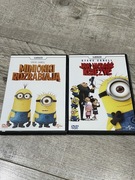 2x DVD Minionki Rozrabiają, Jak ukraść księżyc.