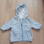 Niebieska kurteczka w paseczki bluza next 3miesiące 62-68
