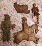 Cowboy z mandoliną Pruscy żołnierze sztandar olowianne figurki