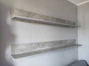 Nowoczesna półka szary beton marmur