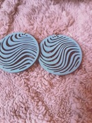 Kolczyki drewniane niebieski 