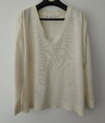 Sweter damski kremowy roz.48/50 cienki wymiary opis patrz firmy bonprix
