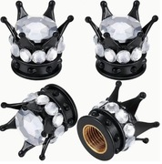 Nakrętki na wentyle samochodowe z motywem korony