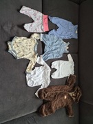 Kombinezon body spodnie zestaw ubran 50-56 cm