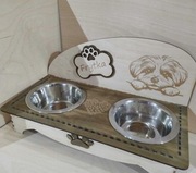 Stojak na miski do karmienia kota i psa