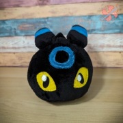 Maskotka pluszak Umbreon shiny handmade prezent POKEMON