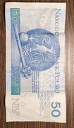 Banknot 50 zł – numer palindromiczny (RADAR) BX 1916191