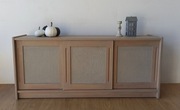 Skandynawska, drewniana, długa komoda. Sideboard.