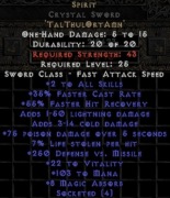 D2 Resurrected Spirit w mieczu Duch Non-Ladder PC