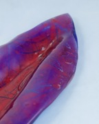 Patera „Aurora”, szkło fusingowe, rozmiar XL – Edyta Barańska, unikat, 2002