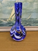 Ręcznie wykonany wazon artystyczny Murano z lat 70. – szkło hutnicze