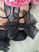 Duze szyfonowe kokardki kokardy klipsy ozdoby do butow