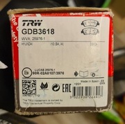 GDB3618 - TRW klocki hamulcowe komplet przód