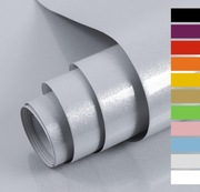 Tapeta winylowa samoprzylepna srebrna połysk 40cm x 10m