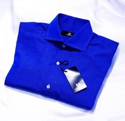 Ungaro koszula L 41 niebieska easy care  włoski napoli amiri eton